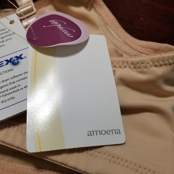 NWT-Amoena Marlena NatureXX Seamless Soft Cup Bra 2167N Nude Size 34D - Picture 3 of 16